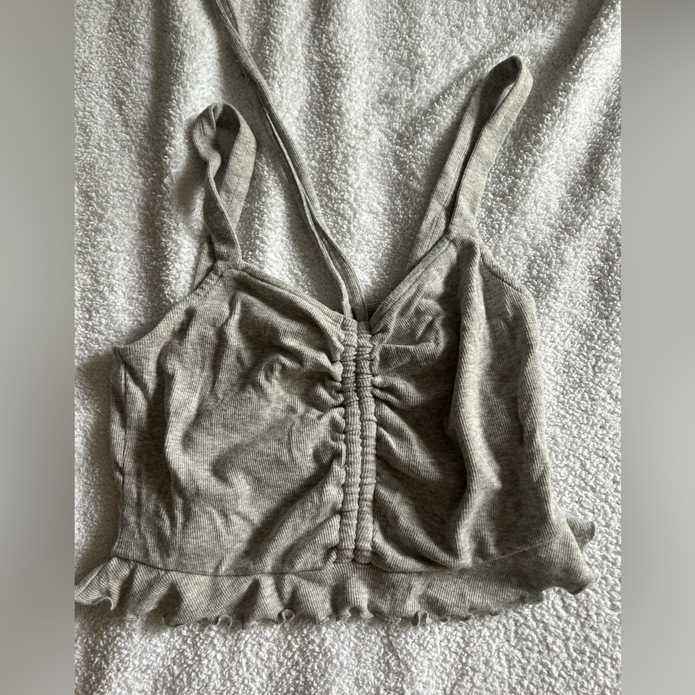Abound Cropped Ruffle Tank